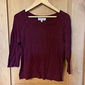 Philosophy Deep Red Knit Top
